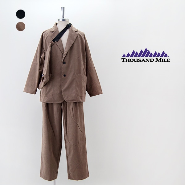 【SOLDOUT】THOUSAND MILE サウザウンドマイル メンズ ジャケット&ロングパンツセット［TM242CD00051］【2024FW】
