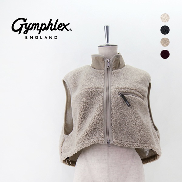 Gymphlex ジムフレックス レディース ライトボア ショートベスト［GY