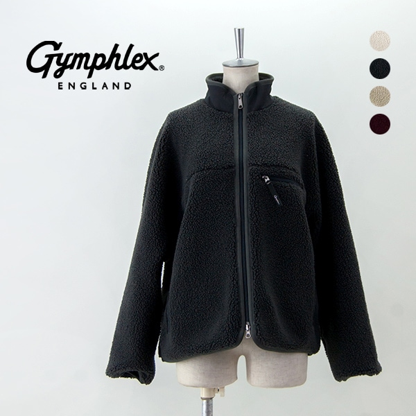 【SALE 20%OFF】Gymphlex ジムフレックス レディース ライトボア ブルゾン［GY-A0249BOL］【BASIC】【返品交換不可】