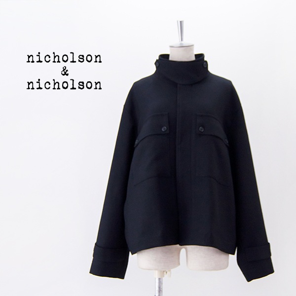 【SOLDOUT】nicholson&nicholson ニコルソン&ニコルソン レディース スタンドカラージャケット［BEAR-WO］【2024FW】