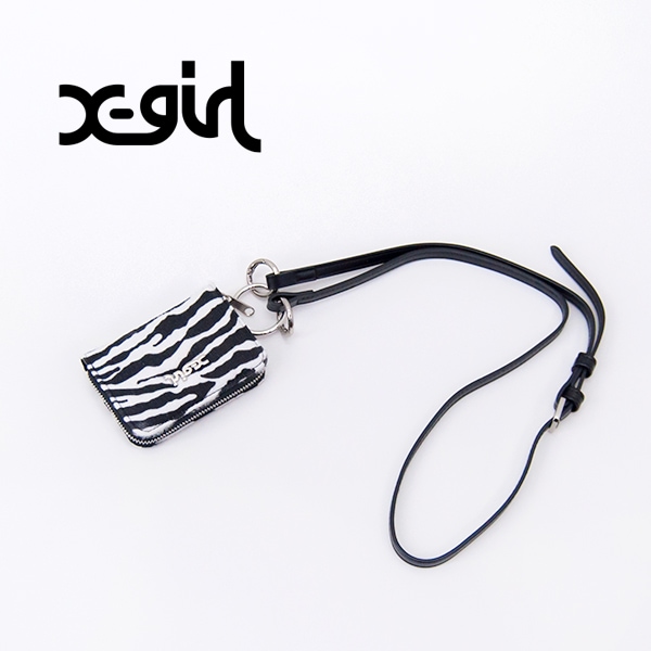 【SOLDOUT】X-girl エックスガール アニマルプリント コイン＆カードケース［105243054017］【2024FW】