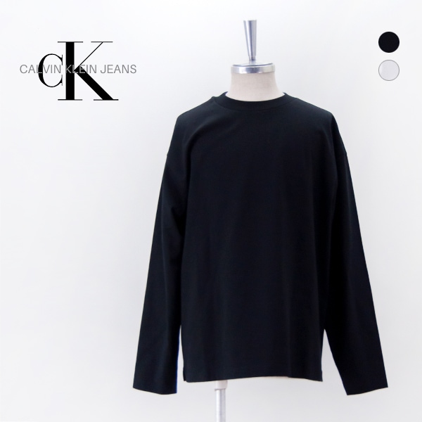 【SOLDOUT】Calvin Klein カルバンクライン メンズ エンボスバックロゴ ロングスリーブプルオーバー［J326598］【2024FW】