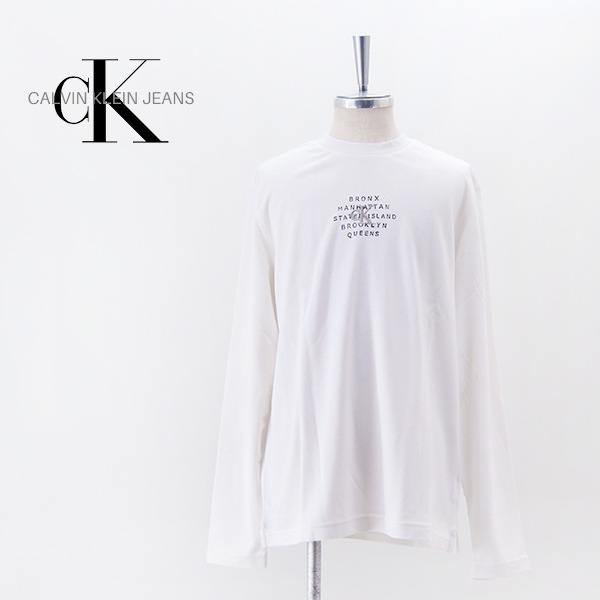 【SOLDOUT】Calvin Klein カルバンクライン メンズ CK刺繍 ロングTシャツ［J326651］【2024FW】