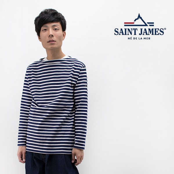 SAINT JAMES セントジェームス メンズ OUESSANT BORDER ウエッソン ボーダー［OUESSANT R A］【BASIC】