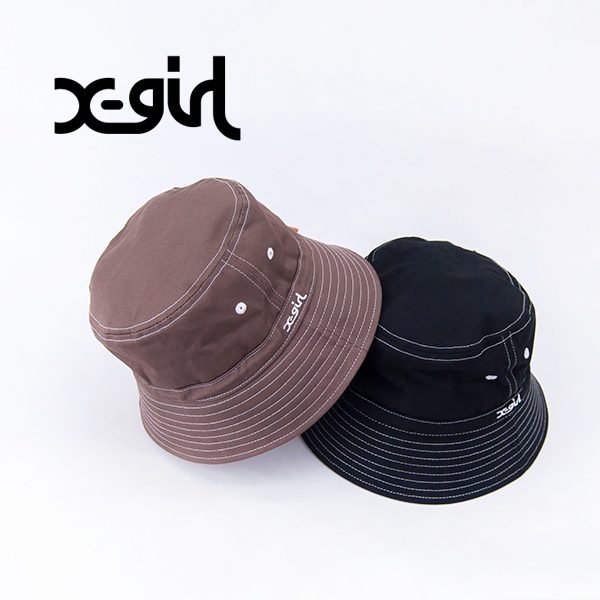 【SOLDOUT】X-girl エックスガール ステッチ バケットハット［105243051004］【2024FW】