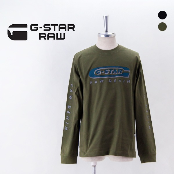 【SALE 50%OFF】G-STAR RAW ジースターロゥ メンズ オールドスクール ロゴTシャツ［D25152-C336］【2024FW】【返品交換不可】