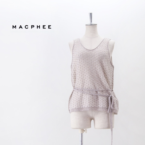 【SALE 40%OFF】TOMORROWLAND MACPHEE マカフィー レディース ルレックスモヘヤ タンクトップ［12-02-51-02008］【2025SS】【返品交換不可】