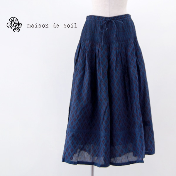 maison de SOIL メゾン ド ソイル レディース ピンタックギャザーワイドパンツ［NMDS2385］【FW】