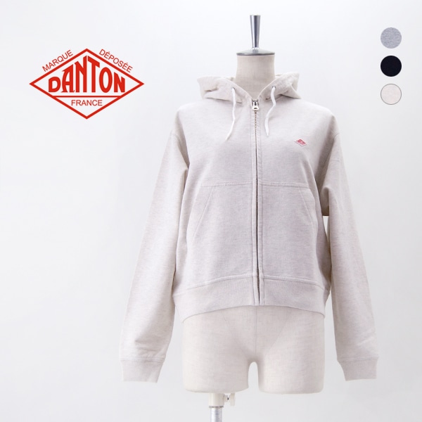 【SOLDOUT】DANTON ダントン レディース コットンテリー ジップフーディ［DT-C0411CIN］【2025SS】