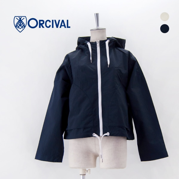 【SOLDOUT】ORCIVAL オーシバル レディース フーデッドジップブルゾン［OR-A0687ONB］【2025SS】