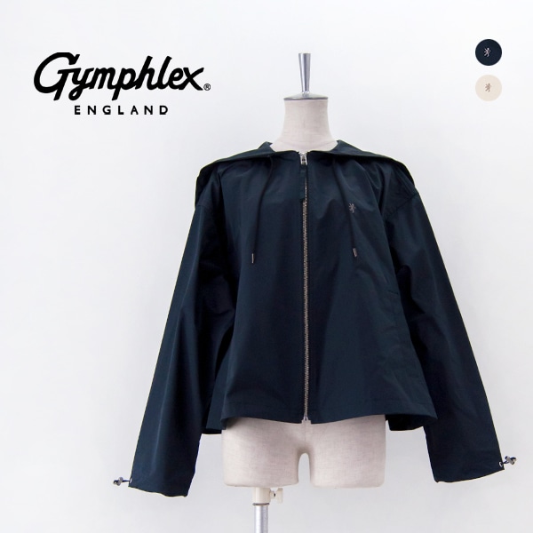 Gymphlex ジムフレックス レディース ポリエステルツイル フードジャケット［GY-A0682HCM］【2025SS】