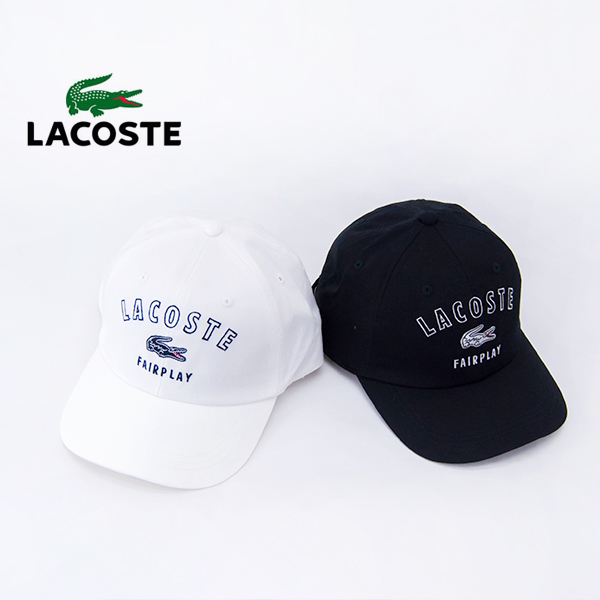 LACOSTE ラコステ 刺繍入り6方キャップ［RK3502J-99］【2025SS】
