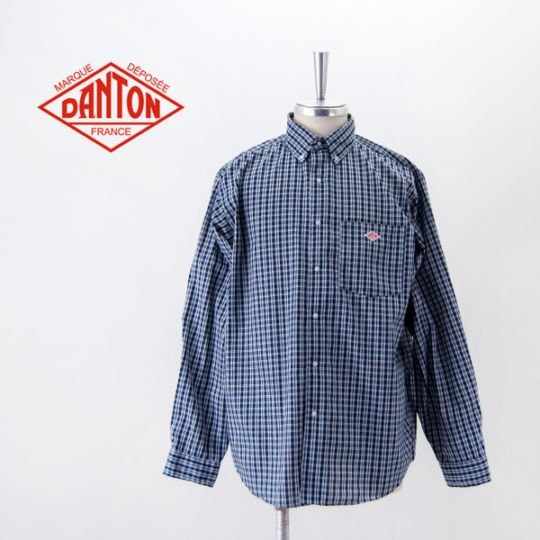 DANTON ダントン メンズ オックスフォード ボタンダウンシャツ［DT-B0293POD］【BAISC】