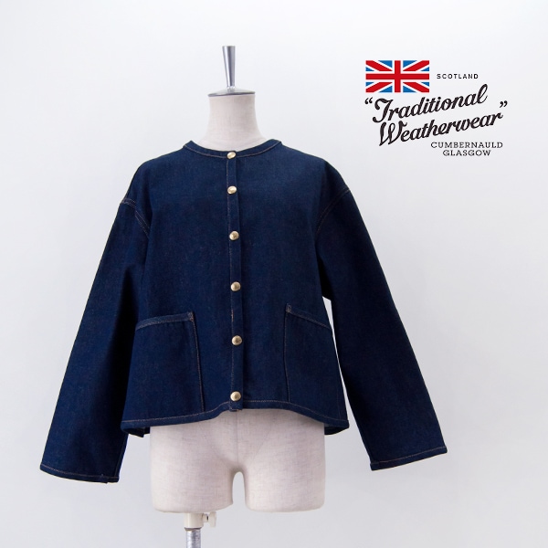 【SOLDOUT】Traditional Weatherwear トラディショナルウェザーウェア レディース アークリー Aライン デニム［L251BBFCO0422EM］【2025SS】