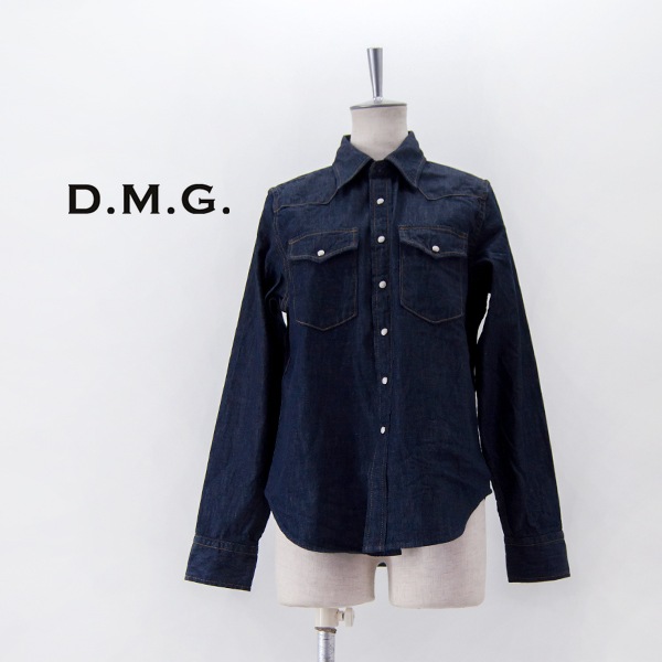 DMG ドミンゴ レディース 6ozデニム ウエスタンシャツ［16-0817E］【2025SS】