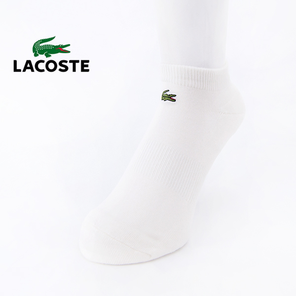 LACOSTE ラコステ 足底パイル ロゴ スニカー丈ソックス［RAM919J-99］【BASIC】