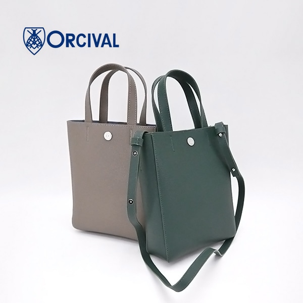 ORCIVAL オーシバル ダブルフェイスレザー 2WAYトートバッグ［OR-H0346DFT］【BASIC】