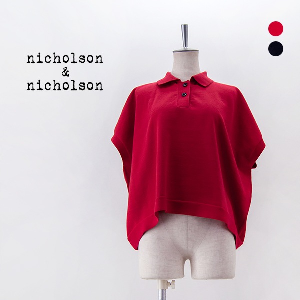 【SOLDOUT】nicholson&nicholson ニコルソン&ニコルソン レディース ポロニット［ACE］【2025SS】