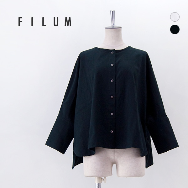 【SOLDOUT】FILUM フィルム レディース くたっとドルマンワイドシャツ［2411104］【2025SS】