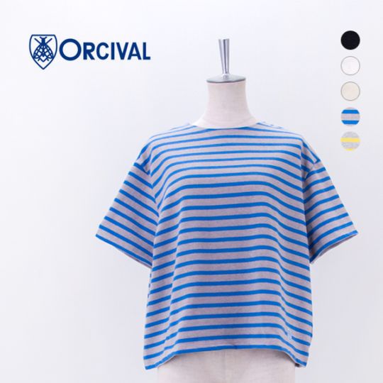ORCIVAL オーシバル レディース クルーネック ショートスリーブプルオーバー［B258］【BASIC】