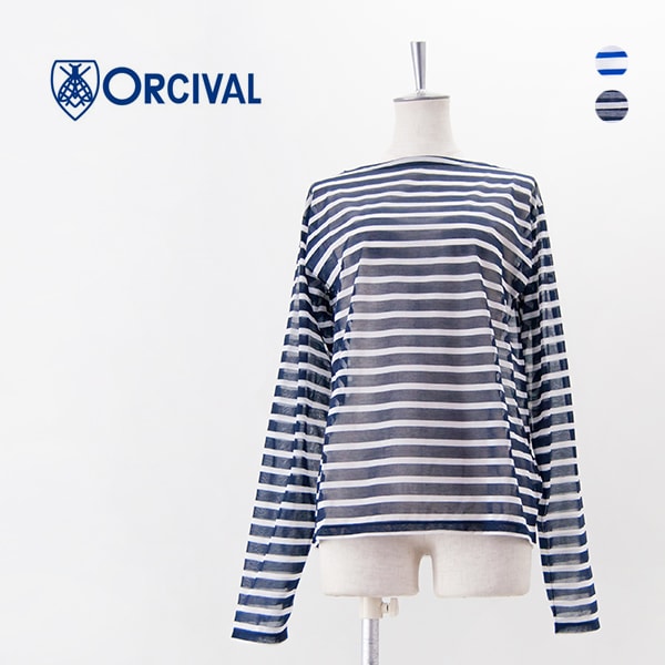 ORCIVAL オーシバル レディース シースルー ボートネックプル