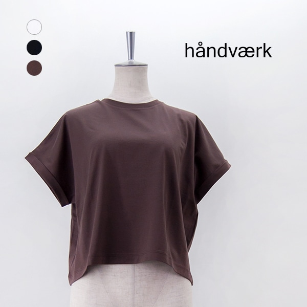 handvaerk ハンドバーク レディース 60/2 クルーネックワイドTシャツ［6260］【2025SS】