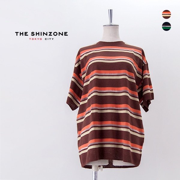 【SALE 20%OFF】THE SHINZONE シンゾーン レディース マルチストライプ クルーネックニット［25MMSNI01］【2025SS】【返品交換不可】