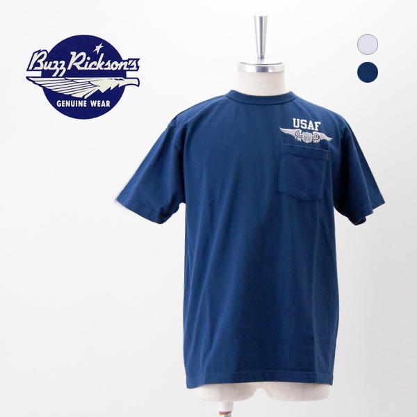 BUZZ RICKSON'S バズリクソンズ メンズ プリントポケットTシャツ U.S. AIR FORCE［BR79579］【2025SS】