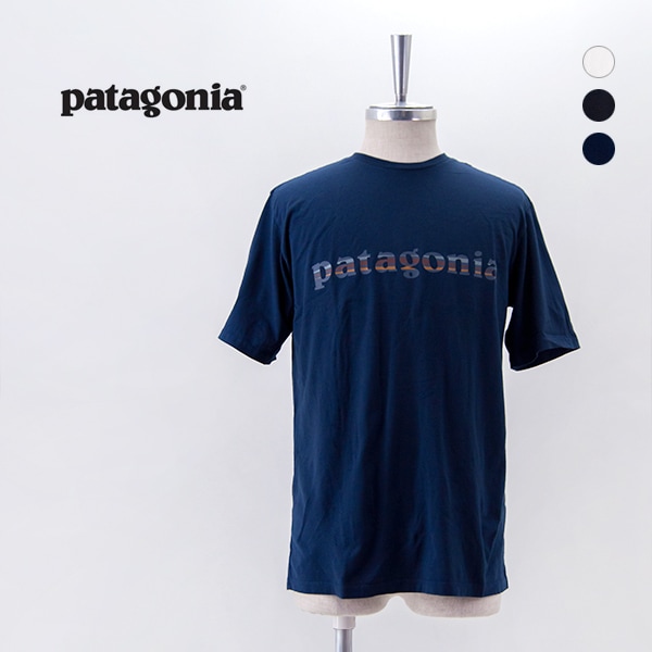 【SOLDOUT】patagonia パタゴニア メンズ 73 テキストロゴ オーガニックTシャツ［37776］【2025SS】