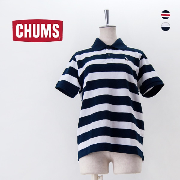 【SALE 40%OFF】CHUMS チャムス レディース ブービーボーダーポロシャツ［CH12-1241］【2025SS】【返品交換不可】