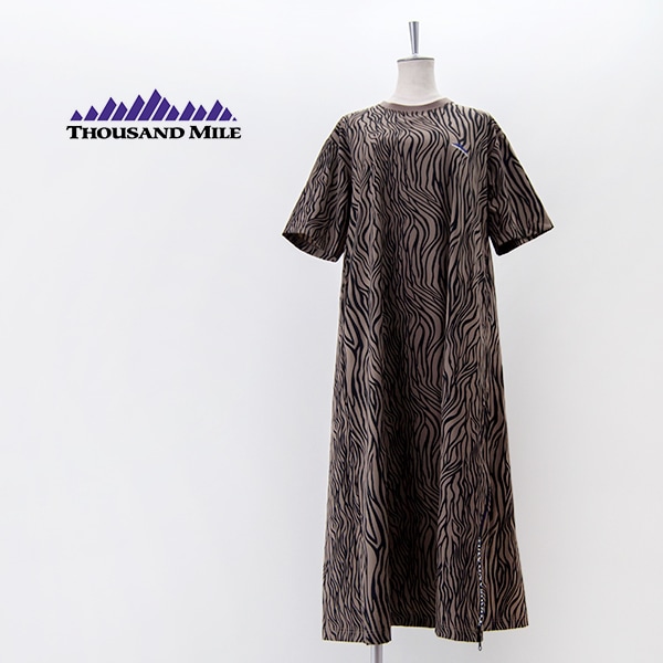 THOUSAND MILE サウザウンドマイル レディース アニマル ショートスリーブワンピース［TM251QP00052］【2025SS】