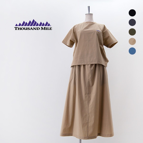 THOUSAND MILE サウザウンドマイル レディース ショートスリーブTシャツ&スカートセット［TM251NP00032］【2025SS】