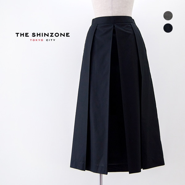 【SALE 20%OFF】THE SHINZONE シンゾーン レディース ボックスプリーツスカート［25MMSSK01］【2025SS】【返品交換不可】