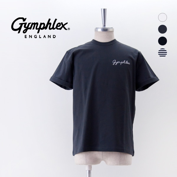 Gymphlex ジムフレックス メンズ 刺繍ロゴTシャツ［GY-C0446COM］【2025SS】