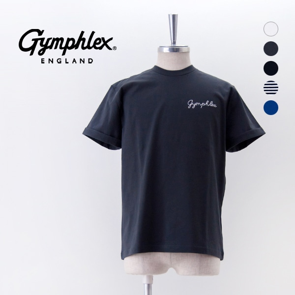 Gymphlex ジムフレックス メンズ 刺繍ロゴTシャツ［GY-C0446COM］【BASIC】