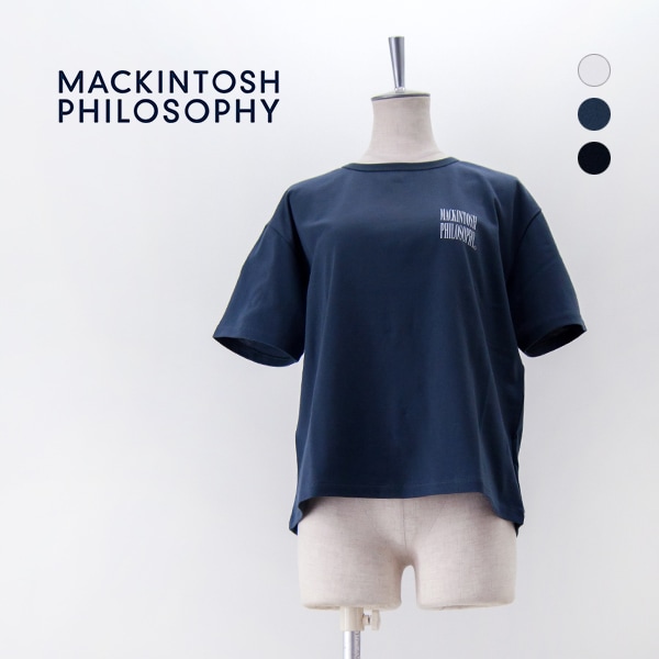 MACKINTOSH PHILOSOPHY マッキントッシュ フィロソフィー ユニセックス GREY LABEL シャープロゴ 半袖Tシャツ［R9P01531］【2025SS】