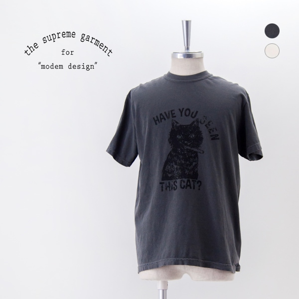 【SOLDOUT】modem design モデムデザイン ユニセックス ピグメントヴィンテージテイスト Tシャツ［M-2401051］【2025SS】