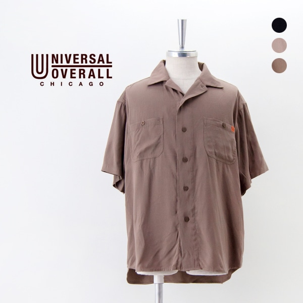 【SOLDOUT】UNIVERSAL OVERALL ユニバーサルオーバーオール ユニセックス オープンカラー ワークシャツ［U2523101-B］【2025SS】