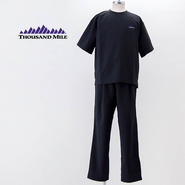 【SOLDOUT】THOUSAND MILE サウザウンドマイル メンズ ショートスリーブTシャツ&ロングパンツセット［TM251HA00751］【2025SS】