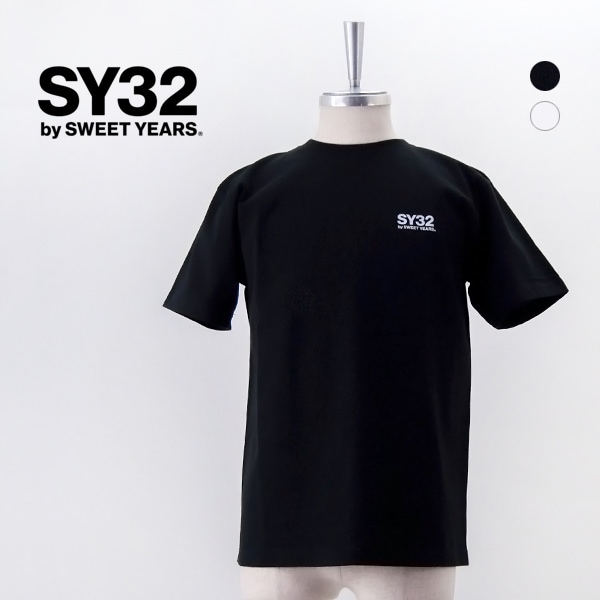 【SALE 50%OFF】SY32 by SWEET YEARS エスワイサーティトゥバイスィートイヤーズ メンズ バックプリントロゴTシャツ［15303J］【2025SS】【返品交換不可】