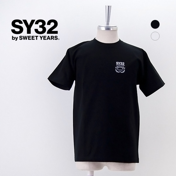 【SALE 50%OFF】SY32 by SWEET YEARS エスワイサーティトゥバイスィートイヤーズ メンズ ワンポイントTシャツ［15306J］【2025SS】【返品交換不可】