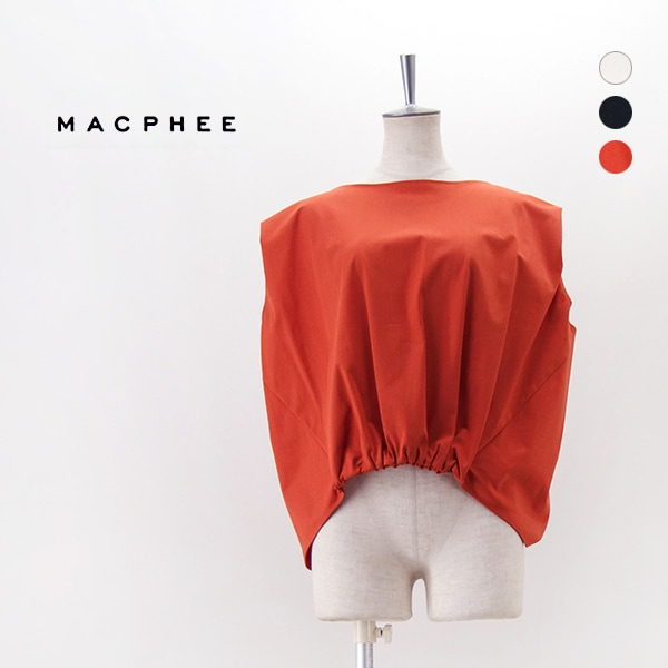 TOMORROWLAND MACPHEE マカフィー レディース トリコットジャージー タックギャザープルオーバー［12-03-52-03634］【2025SS】