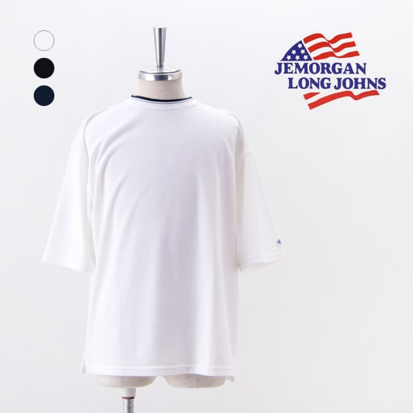 【SALE 50%OFF】JEMORGAN LONG JOHNS ジェーイーモーガンロングジョーンズ ユニセックス ラインクルーネックTシャツ［JF067-22S］【2025SS】【返品交換不可】