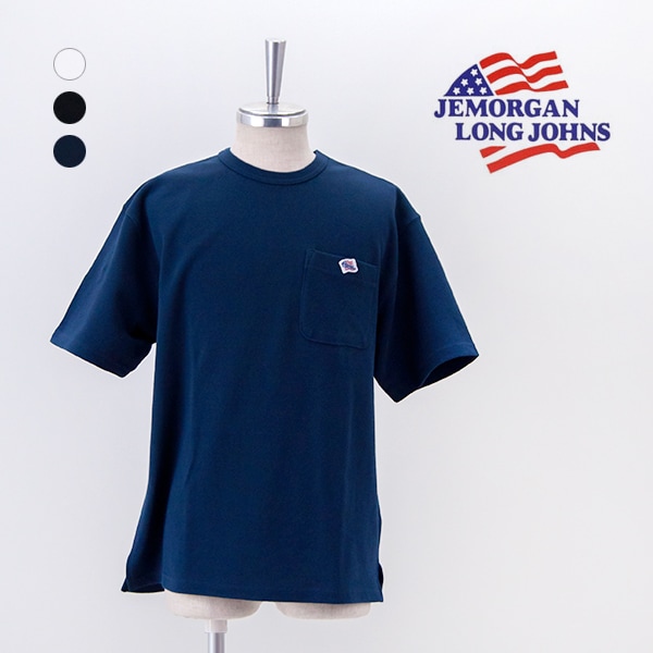 【SALE 50%OFF】JEMORGAN LONG JOHNS ジェーイーモーガンロングジョーンズ ユニセックス ヘビーウェイトカノコポケットTシャツ［JF072-22S］【2025SS】【返品交換不可】