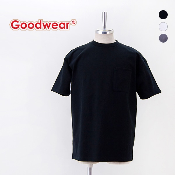 Goodwear グッドウェア ユニセックス ポケット付き ビッグシルエットTシャツ［2W7-3505］【BASIC】