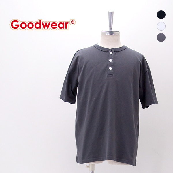 Goodwear グッドウェア ユニセックス ヘンリーネックTシャツ［2W7-2522］【BASIC】