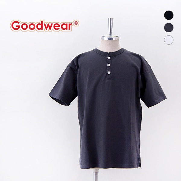 Goodwear グッドウェア ユニセックス ヘンリーネックTシャツ［2W7-2522］【2025SS】
