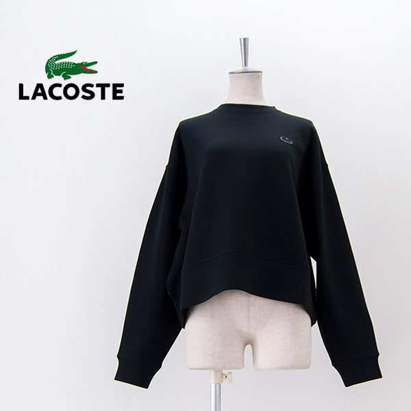 【SOLDOUT】LACOSTE ラコステ レディース オーバーサイズクルーネックスウェット［SF5614-99］【2025FW】
