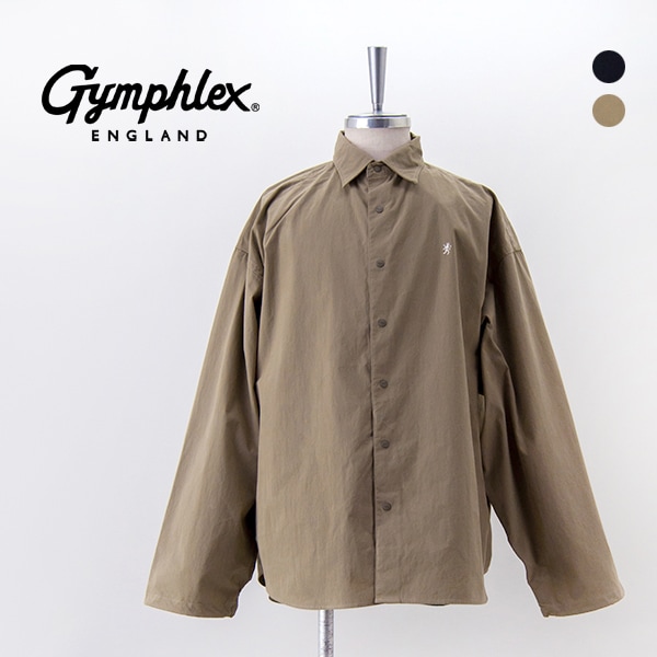 Gymphlex ジムフレックス メンズ ピーチスキン レギュラーカラー長袖シャツ［GY-B0410VTF］【2025FW】