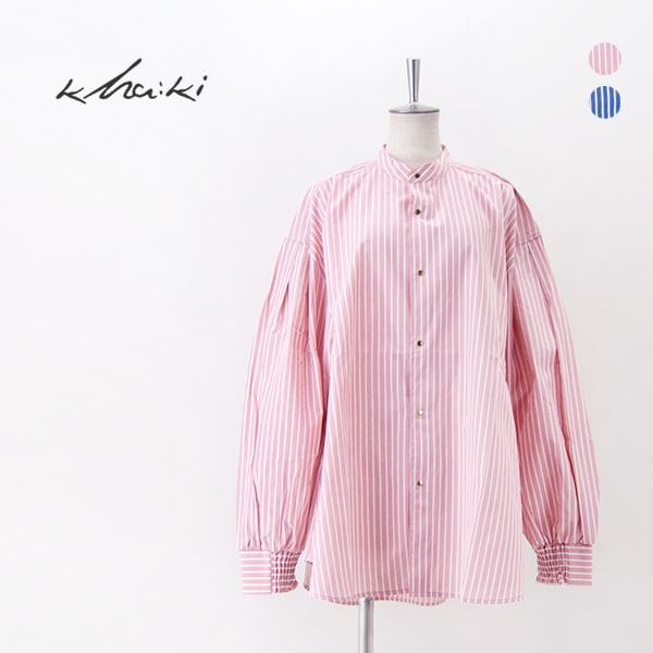 【SOLDOUT】kha:ki カーキ レディース ゴールドドットシャツ［MIL25FBL3149］【2025FW】